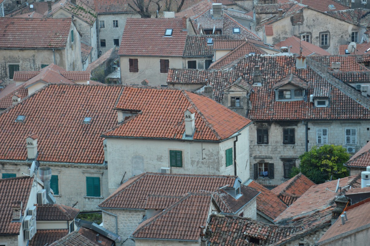 roofs of Kotor (Montenegro)