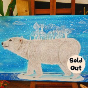 Polar bear painting