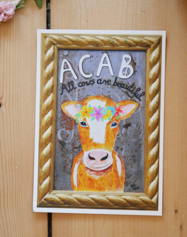 ACAB - All cowa sre beautiful Postkarte