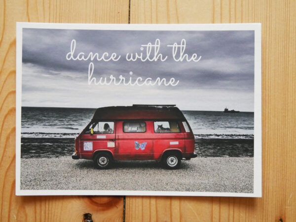 Dance with the hurricane postcard