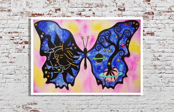 buddhafly butterfly painting by zoé keleti