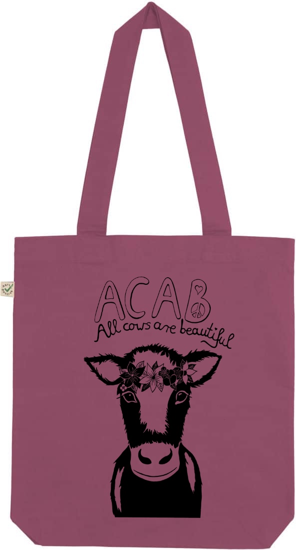 Acab all cows are beautiful Berry tote bag