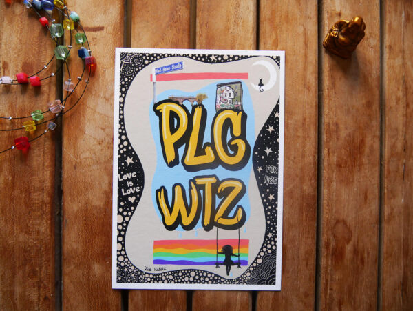 plg WTZ leipzig plagwitz art postcard