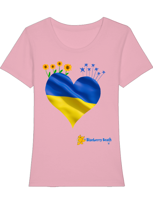 ukraine T-shirt cotton pink