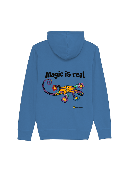 magic is real organic unisex zipper hoodie connector back