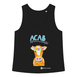 acab all cows are beatiful organic women tanktop