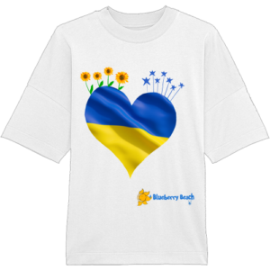donate for Ukraine organic oversized t-shirt