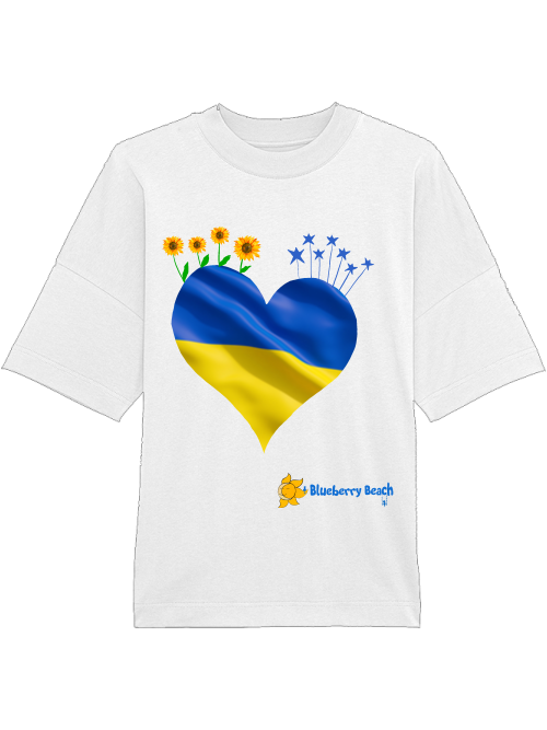 donate for Ukraine organic oversized t-shirt