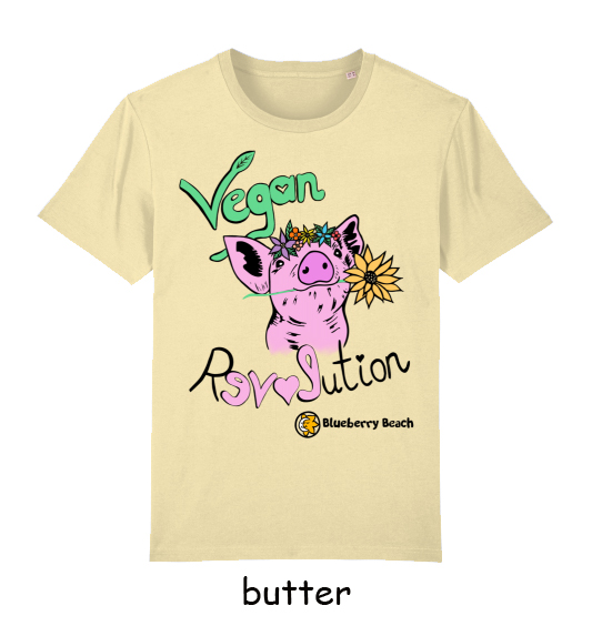 vegan revolution t-shirt butter