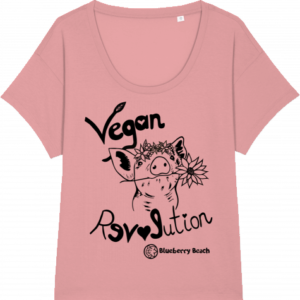 vegan revolution organic women t-shirt chiller