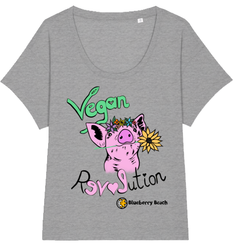 vegan revolution organic women t-shirt chiller