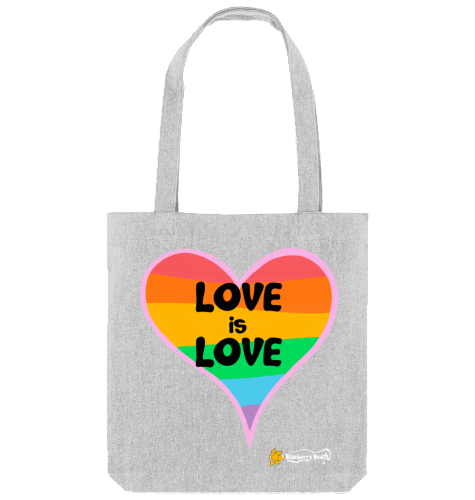 love is love recycled tote bag