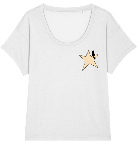starcat organic women t-shirt chiller