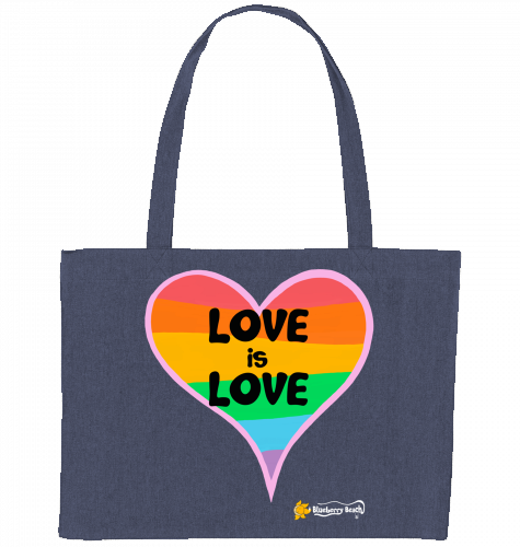love is love recycled shopping bag