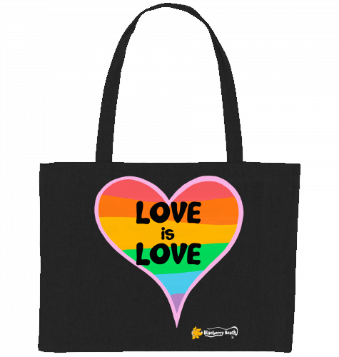 love is love recycled shopping bag