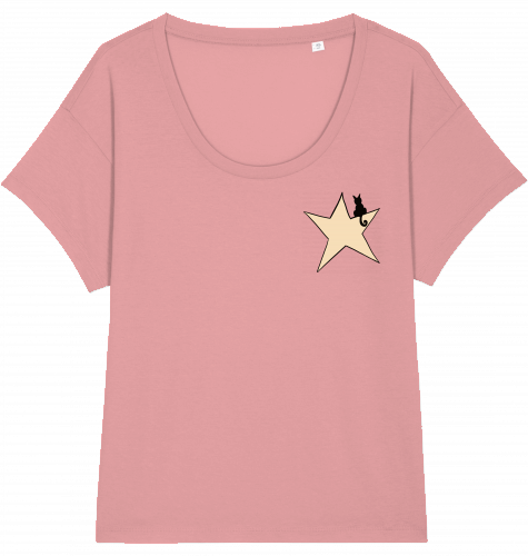 starcat organic women t-shirt chiller