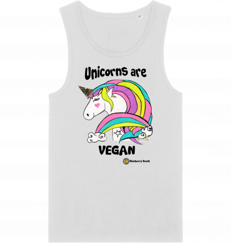 Unicorns are vegan organic men tanktop specter