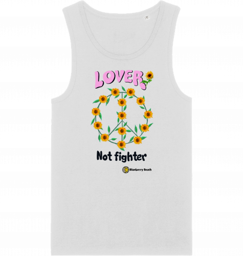 Lover not fighter organic men tanktop specter
