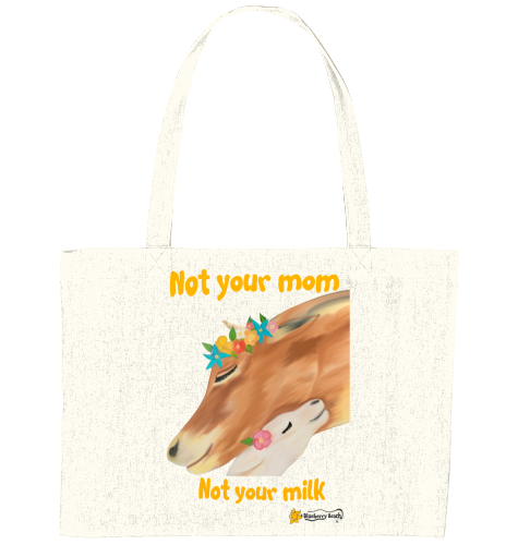 not your milk recycled shopping bag