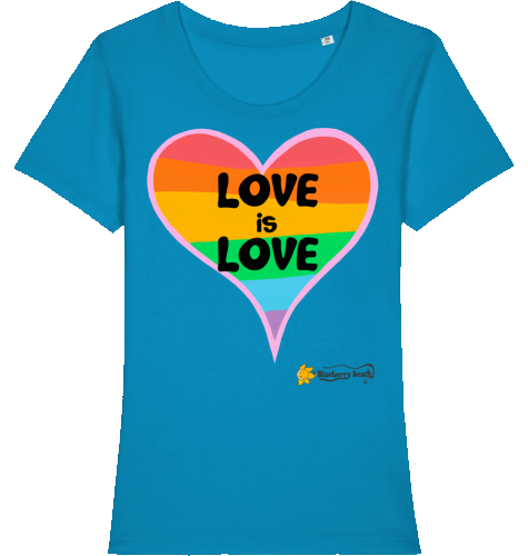 Love is Love organic women t-shirt expresser
