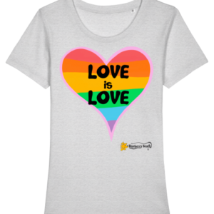 Love is Love organic women t-shirt expresser