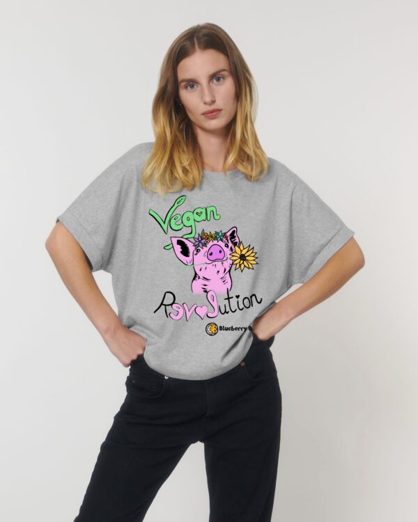 Vegan Revolution organic women t-shirt collider