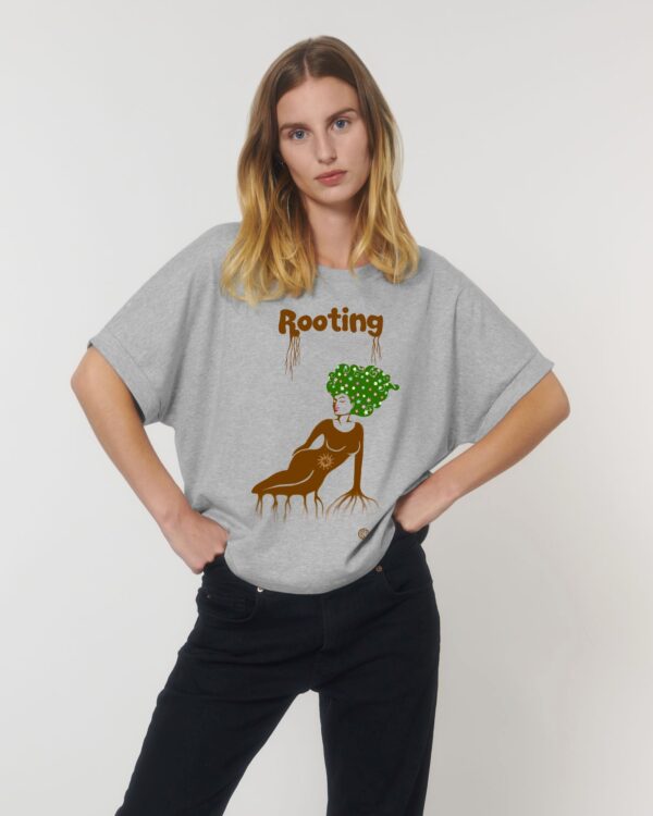 rooting organic women t-shirt collider