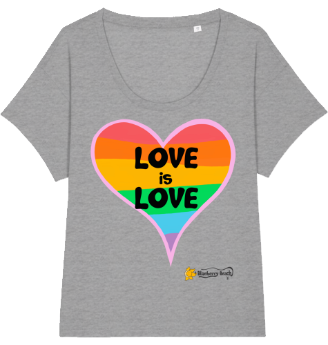 love is love organic women t-shirt chiller