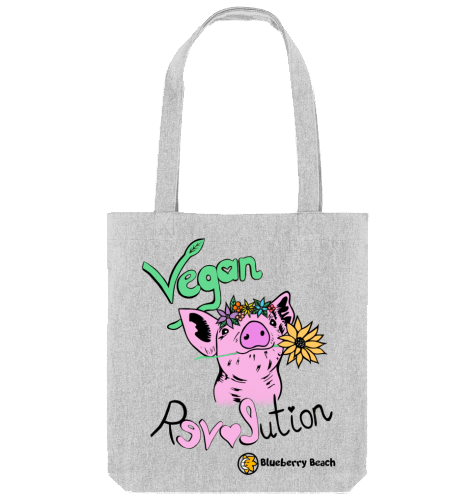 Vegan Revolution recycled tote bag
