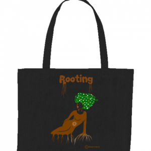 rooting recycled shopping bag
