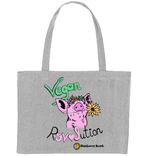 Vegan Revolution recycled shopping bag