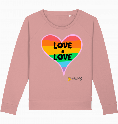 love is love organic women sweater dazzler