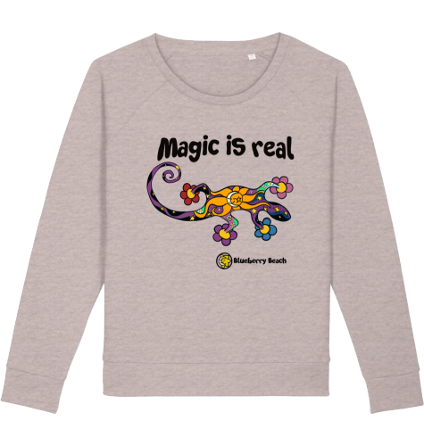 magic is real organic women sweatshirt dazzler