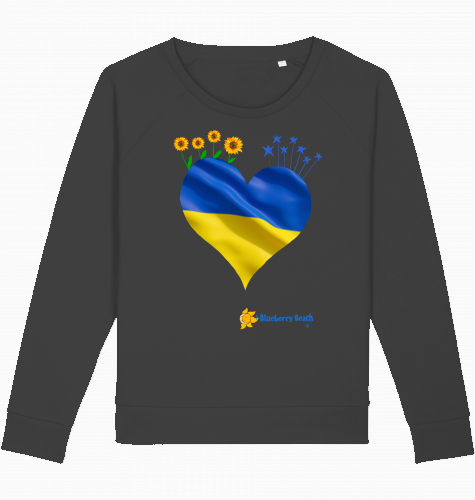 donate for Ukraine organic women sweater dazzler