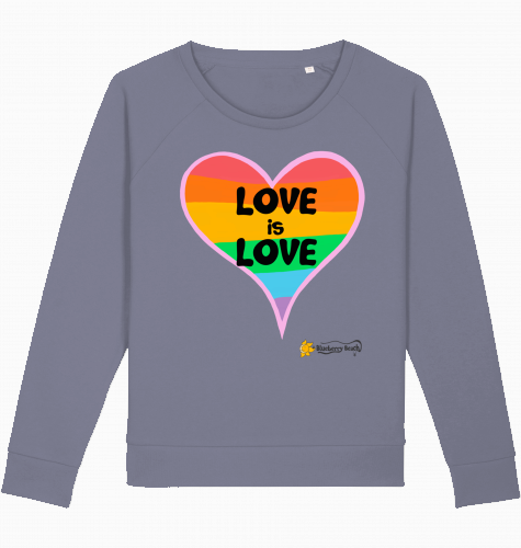 love is love organic women sweater dazzler