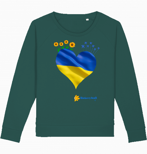donate for Ukraine organic women sweater dazzler