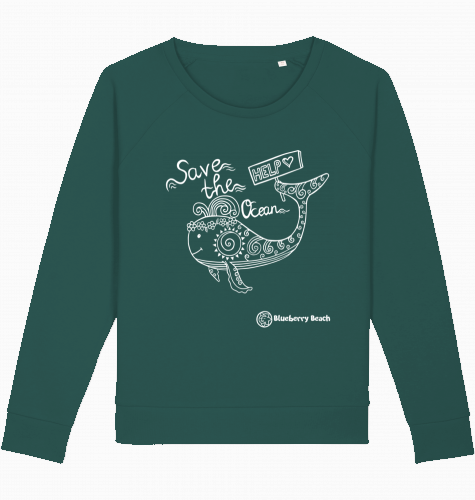 save the ocean organic women sweater dazzler