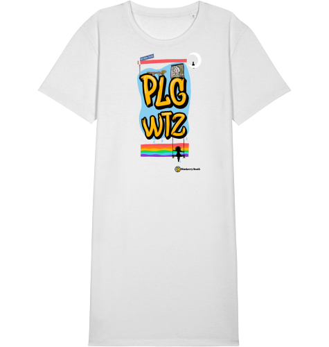 PLGWTZ organic women t-shirt dress spinner