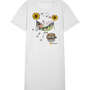 relax organic women t-shirt dress spinner