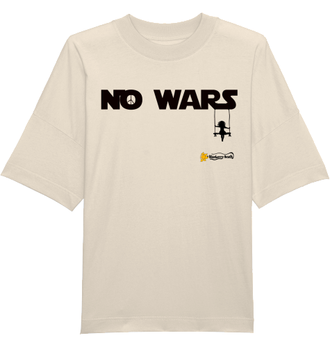no wars organic unisex oversized t-shirt blaster