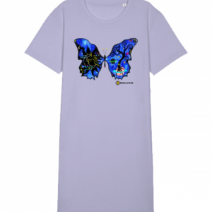 Buddhafly organic women t-shirt dress spinner