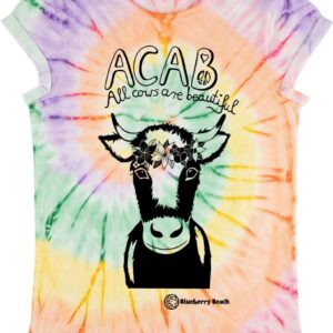 batik acab all cows are beautiful bio baumwoll t-shirt